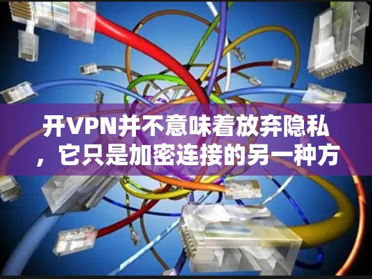 开VPN并不意味着放弃隐私，它只是加密连接的另一种方式