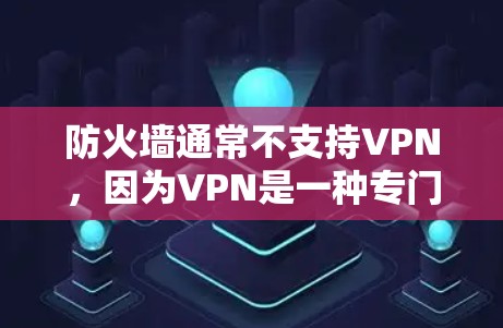 防火墙通常不支持VPN，因为VPN是一种专门用于加密数据传输的技术，而防火墙主要是用于隔离内部网络和外部网络，防止数据访问。然而，如果您的防火墙支持VPN功能，通常可以通过以下方式实现
