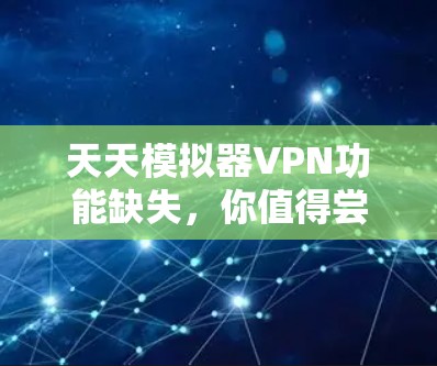 天天模拟器VPN功能缺失,你值得尝试的VPN软件推荐 天天模拟器VPN功能缺失,你值得尝试的VPN软件推荐