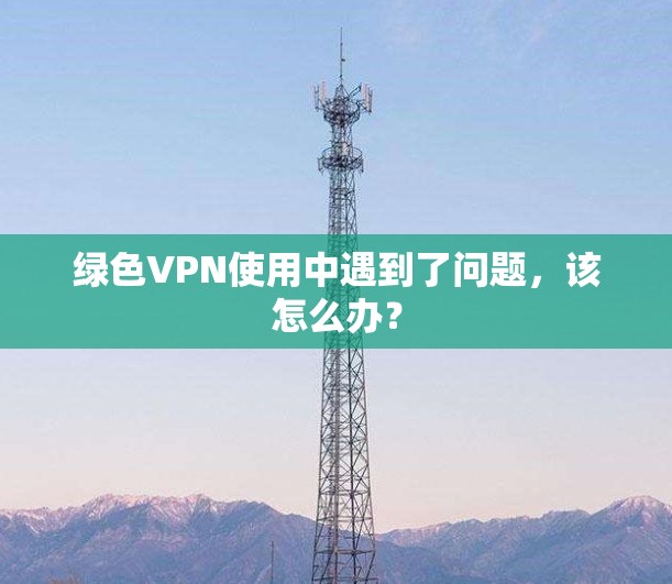 绿色VPN使用中遇到了问题，该怎么办？