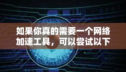 如果你真的需要一个网络加速工具,可以尝试以下步骤 如果你真的需要一个网络加速工具,可以尝试以下步骤