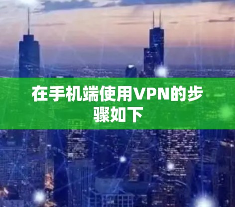 在手机端使用VPN的步骤如下