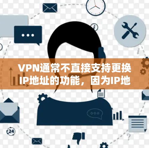 VPN通常不直接支持更换IP地址的功能，因为IP地址是网络设备的唯一标识，而VPN主要负责加密连接。然而，用户有时可能会需要更换IP地址，这可能需要以下几种方法