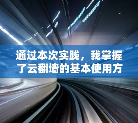 通过本次实践，我掌握了云翻墙的基本使用方法，并初步了解了其传输速度和配置优化的可能性。以下是我在实验过程中的总结和反思