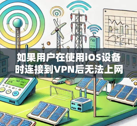 如果用户在使用iOS设备时连接到VPN后无法上网，可能是因为VPN服务器无法连接到用户端。以下是一些可能的解决方案
