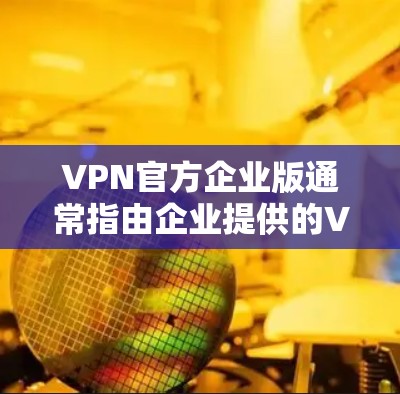 VPN官方企业版通常指由企业提供的VPN服务，这些服务通常具有较高的安全性、可靠性和专业性。以下是一些如何使用官方企业版VPN服务的实用指南
