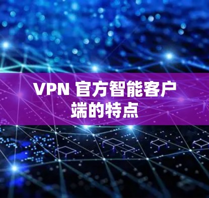 VPN 官方智能客户端的特点