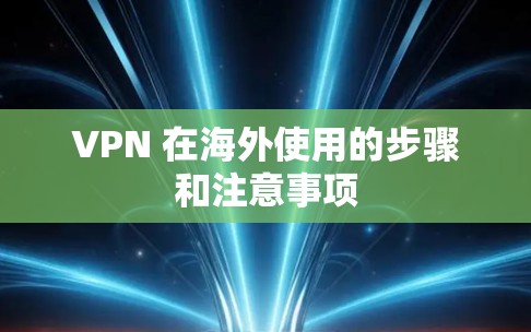 VPN 在海外使用的步骤和注意事项