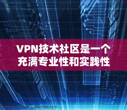 VPN技术社区是一个充满专业性和实践性的领域，涵盖了加密算法、防火墙、多因素认证等多个关键技术。以下是对该领域的详细介绍