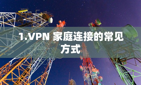 1.VPN 家庭连接的常见方式