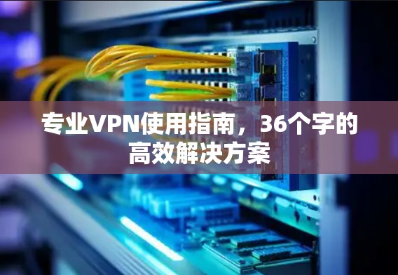 专业VPN使用指南，36个字的高效解决方案