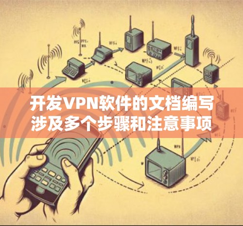 开发VPN软件的文档编写涉及多个步骤和注意事项，涵盖了协议设置、防火墙配置、安全配置、服务器配置以及测试方法等。以下是一些关键点和步骤，帮助您编写和维护VPN开发文档