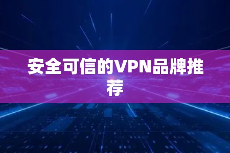 安全可信的VPN品牌推荐