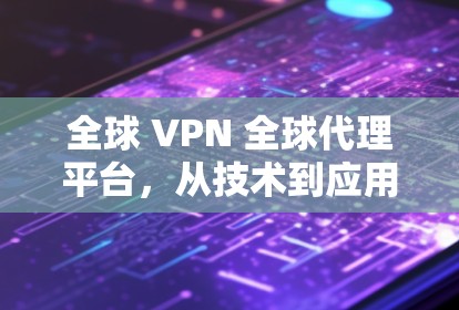 全球 VPN 全球代理平台，从技术到应用，你不知道的加密世界