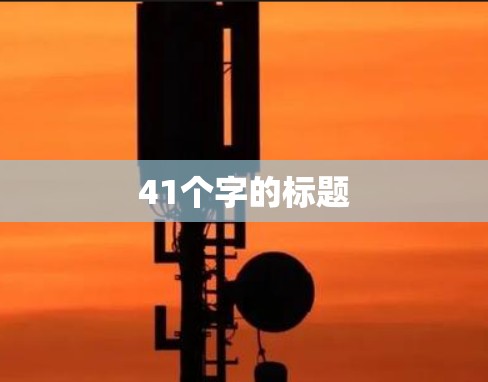 41个字的标题