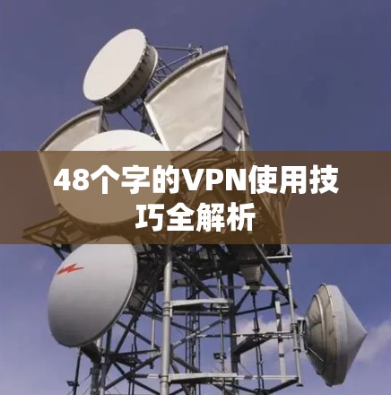 48个字的VPN使用技巧全解析