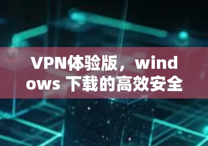 VPN体验版，windows 下载的高效安全连接