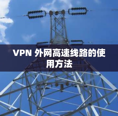 VPN 外网高速线路的使用方法
